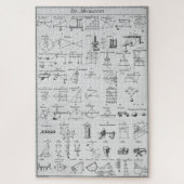 Tabel met de werktuigen ~ "Ja, nu heb ik het." Legpuzzel (Verticaal)