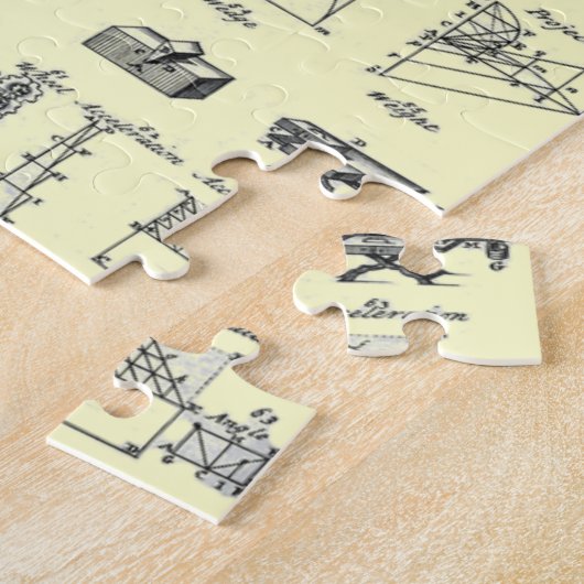 Tabel met de werktuigen ~ "Ja, nu heb ik het." Legpuzzel (Zijkant)