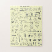 Tabel met de werktuigen ~ "Ja, nu heb ik het." Legpuzzel (Verticaal)