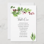 Tabel met het kerstrooster voor de Waterverf van d Kaart (Voorkant)