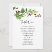 Tabel met het kerstrooster voor de Waterverf van d Kaart (Voorkant)