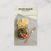 Tabel met Persoonlijke Chef Aangepaste Foto QR-cod Visitekaartje (Voorkant)