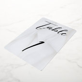 Tabel nr. 1 van witte/goudolie folie uitnodiging (Gedraaid)