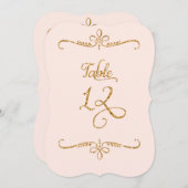 Tabel nummer 12, Fancy recepties voor het beletter Kaart (Voorkant / Achterkant)