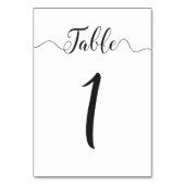 Tabel Nummer 1 Tabel Kaart (Voorkant)