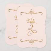 Tabel nummer 2, Fancy lettertekens met letterteken Kaart (Voorkant / Achterkant)