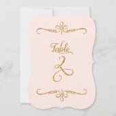 Tabel nummer 2, Fancy lettertekens met letterteken Kaart (Achterkant)