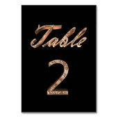 Tabel nummer 2 van de legante zwarte zwarte afbeel kaart (Achterkant)