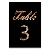 Tabel nummer 3 van de legant zwarte zwarte goudpar kaart (Achterkant)