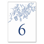 Tabel nummer 6 met Penobscot Bay-kaart Kaart (Voorkant)