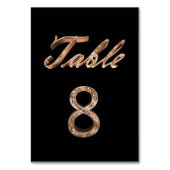 Tabel nummer 8 van de legante zwarte zwarte afbeel kaart (Achterkant)