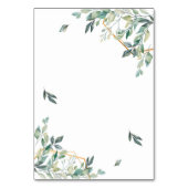 Tabel Nummer groene en gouden bladtafel Kaart (Achterkant)