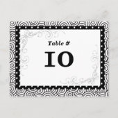 Tabel Nummer Kaart voor speciale evenementen (Achterkant)