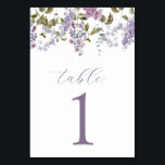 Tabel nummer Paarse Lilacs en Lavender Flowers Kaart<br><div class="desc">De prints van de de aantalkaart van de lijst op voor en rug (dubbelzijdig). De punten worden gedrukt precies aangezien zij op het uw scherm verschijnen wanneer u aan kar toevoegt,  zodat personaliseer en voeg elk lijstaantal toe dat u aan uw kar individueel nodig hebt.</div>