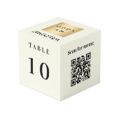 Tabel nummer QR code menu ivoor business logo Kubus (Achter hoekig)
