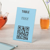  TABEL QR CODE STAND VOOR RESTAURANTS RECLAMEBORD MET VOETSTUK (Insitu)