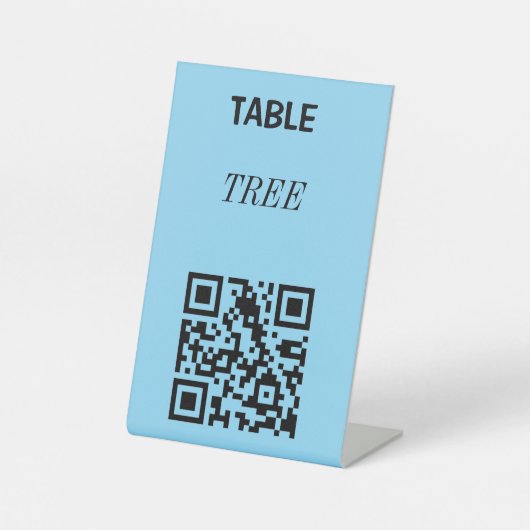  TABEL QR CODE STAND VOOR RESTAURANTS RECLAMEBORD MET VOETSTUK (Voorkant)
