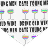 TABEL RUNNER - OUDE WIJN DRINK, DATUM JONGE MANNEN KORTE TAFELLOPER (Hoek)