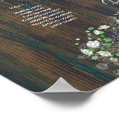 Tabel Rustisch hout Gypsophila FOTO-ZITTschuim Poster (Hoek)