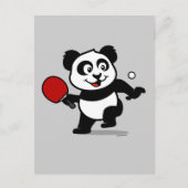 Tabel Tennis Panda Briefkaart (Voorkant)
