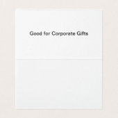 Tabel Tent Agenda Visitekaartje (Binnenkant ongevouwen)