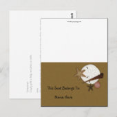 Tabel Tent gewassen Ashore Briefkaart (Voorkant / Achterkant)