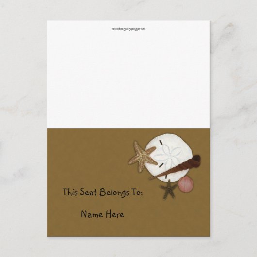 Tabel Tent gewassen Ashore Briefkaart (Voorkant)