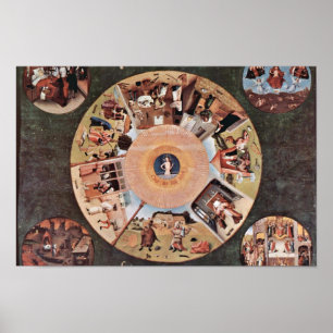 Tabel van de sterrenzins, van Hieronymus Bosch (B) Poster