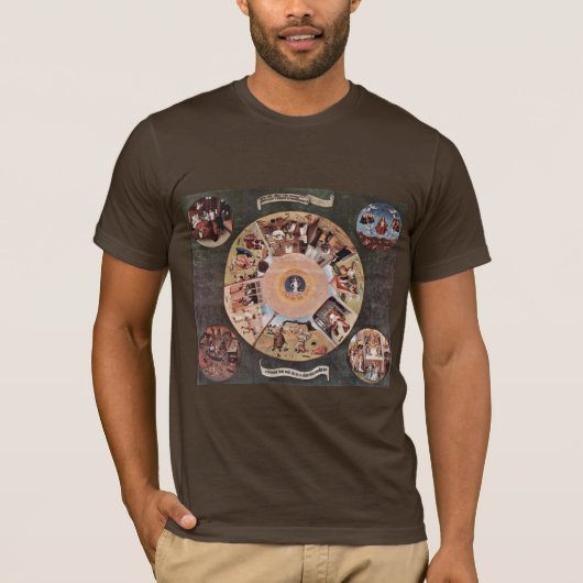 Tabel van de sterrenzins, van Hieronymus Bosch (B) T-shirt (Voorkant)