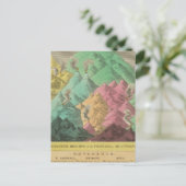 Tabel van de vergelijkingshoogten briefkaart (Staand voorkant)