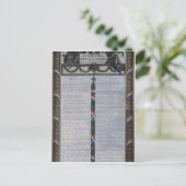 Tabel van de Verklaring van de rechten van het Man Briefkaart (Staand voorkant)