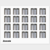Tabel van de Verklaring van de rechten van het Man Vierkante Sticker (Vel)
