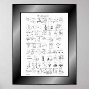 Tabel van Mechanikks~Cyclopaedia~Ephraim Chambers~ Poster