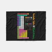 Tabel van zwarte geschiedenis Geschenk Afrikaanse Fleece Deken (Voorkant (Horizontaal))