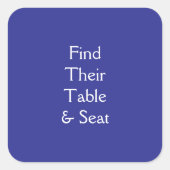 Tabel Vierkante Sticker (Voorkant)