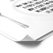 Tabel voor fitness geslaagd poster (Hoek)