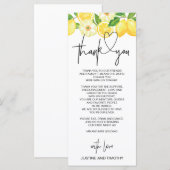 Tabel voor het ontvangen van weddenschappen Dank u Menu (Voorkant / Achterkant)