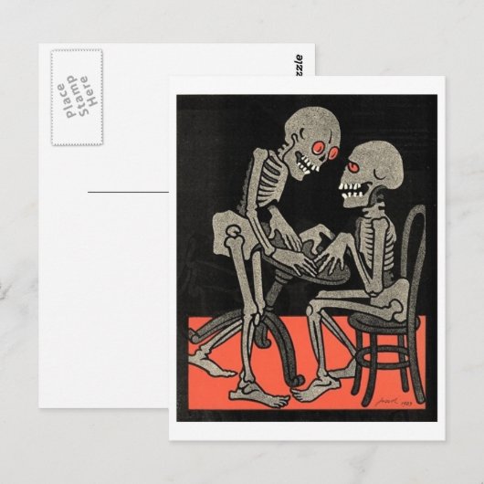 Tabel voor twee briefkaarten (Voorkant / Achterkant)