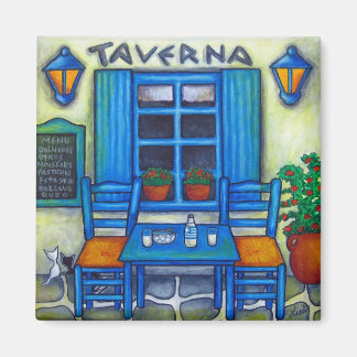 Tabel voor twee in Griekenland Magnet