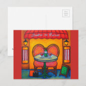 Tabel voor twee, Paris Bistro van Lisa Lorenz Briefkaart (Voorkant / Achterkant)
