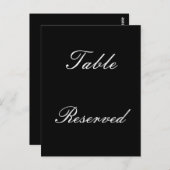 Tabel voorbehouden briefkaart (Voorkant / Achterkant)