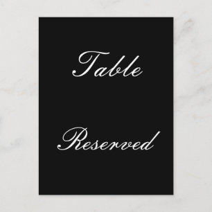 Tabel voorbehouden briefkaart
