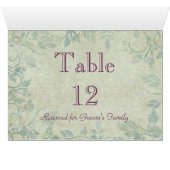 Tabel Zitplaats Naam Kaart (Binnen Horizontaal (Onder))