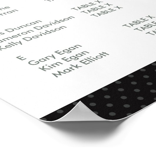 TABEL ZITPLAN KARAKTER : steunpunt 7 Poster (Hoek)