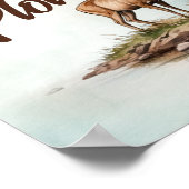 Tabelbord 'Geboortedsdag Voedselplot voor Hertenja Poster (Hoek)
