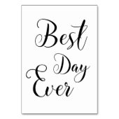 Tabelhandtekeningen "Beste dag ooit" Kaart (Achterkant)