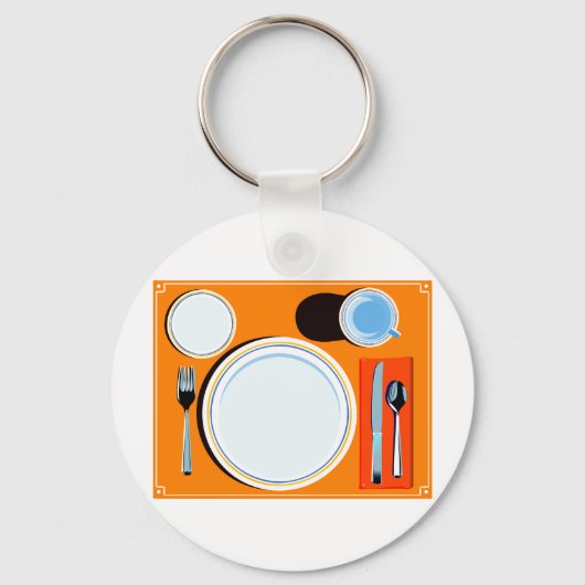 Tabelinstelling Retro Sleutelhanger (Voorkant)