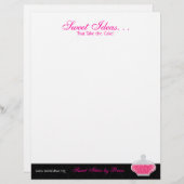 Tabellen met snoep Buffet en dessert Persoonlijk Briefhoofd (Voorkant / Achterkant)