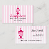 Tabellen met snoep Buffet en dessert Visitekaartje (Voorkant / Achterkant)