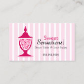 Tabellen met snoep Buffet en dessert Visitekaartje (Voorkant)